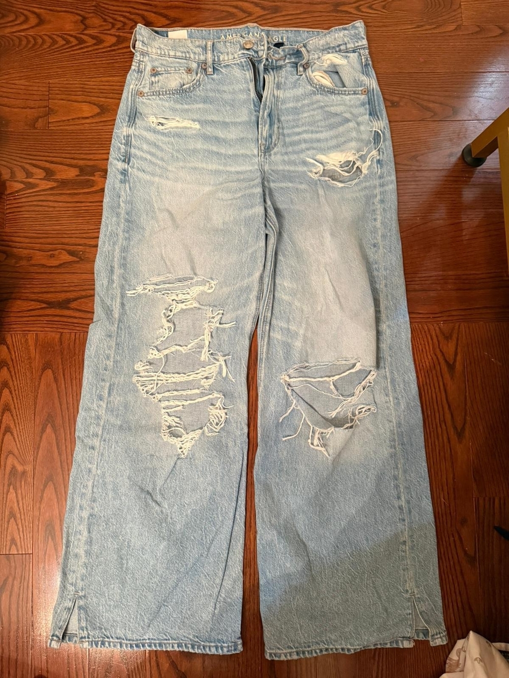 American Eagle Dreamy Drape Super High-Waisted Baggy Wide